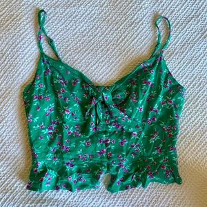 Floral American eagle tank top blouse